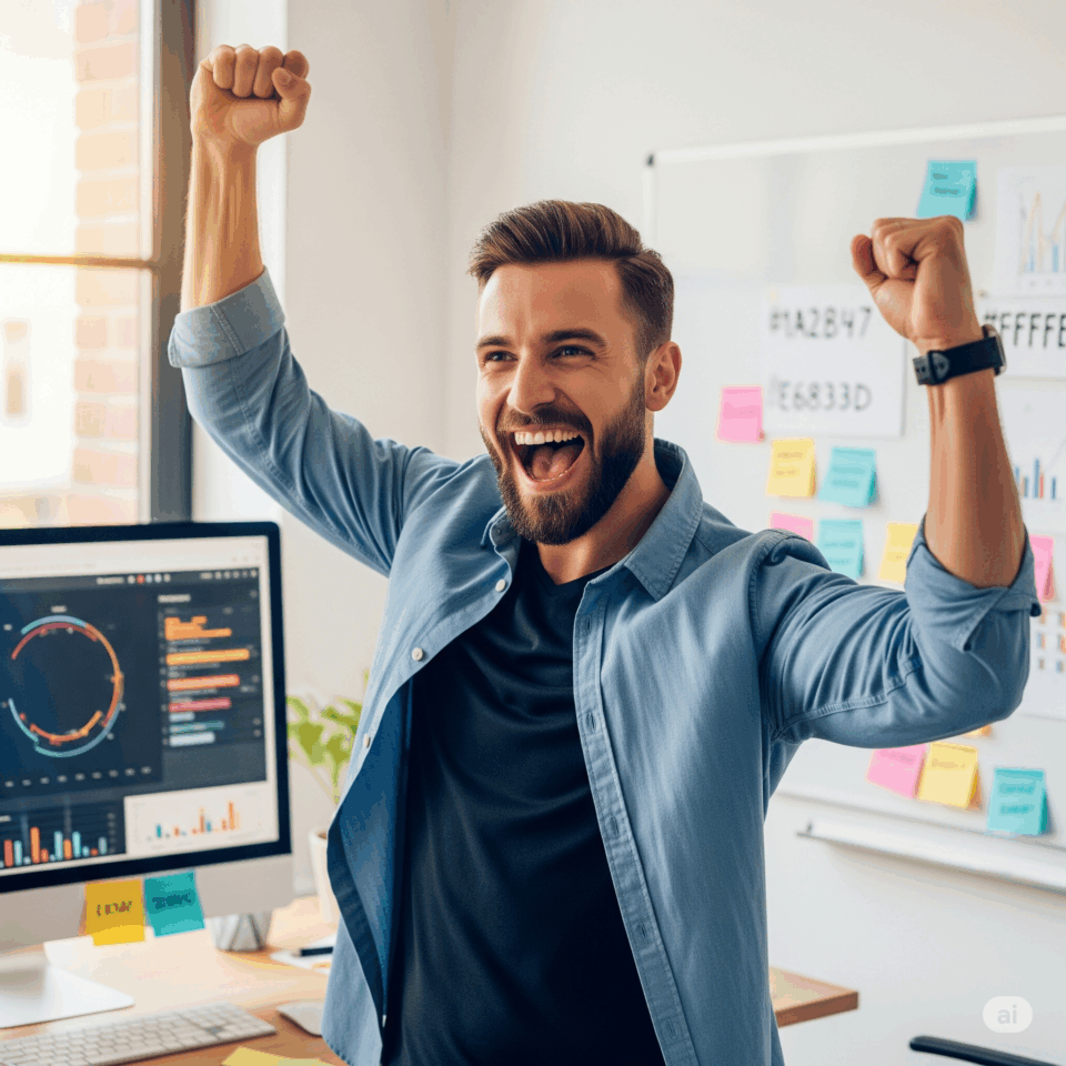 Consulente di content marketing euforico