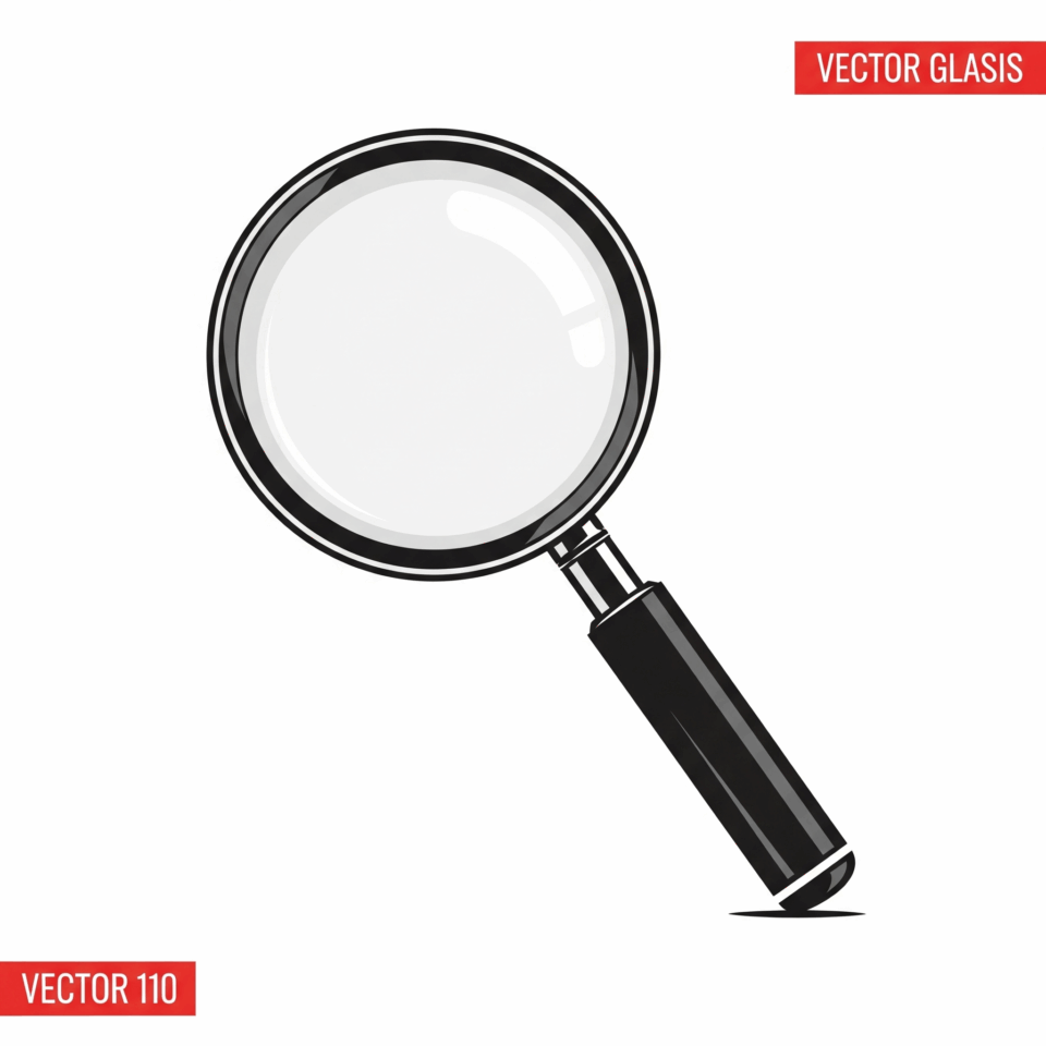 lente di ingrandimento utilizzata per il content marketing